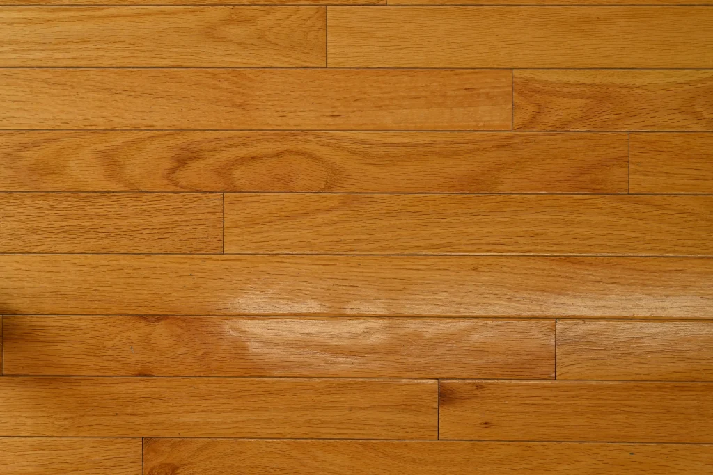 Choice grade Golden Red Oak prefinished hardwood flooring featuring micro-bevel edges.