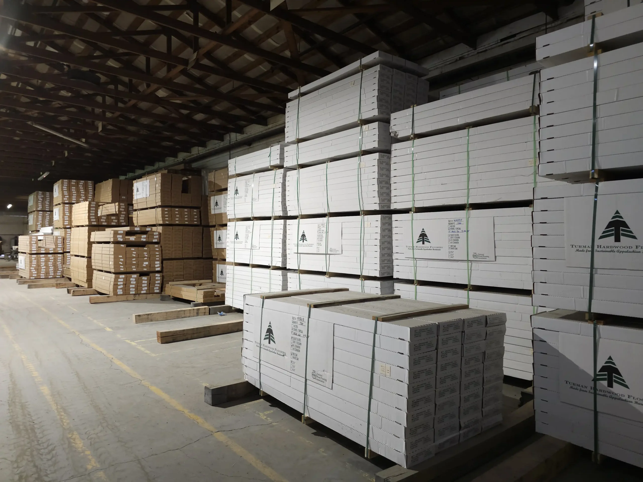 Prefinished Flooring Stacks